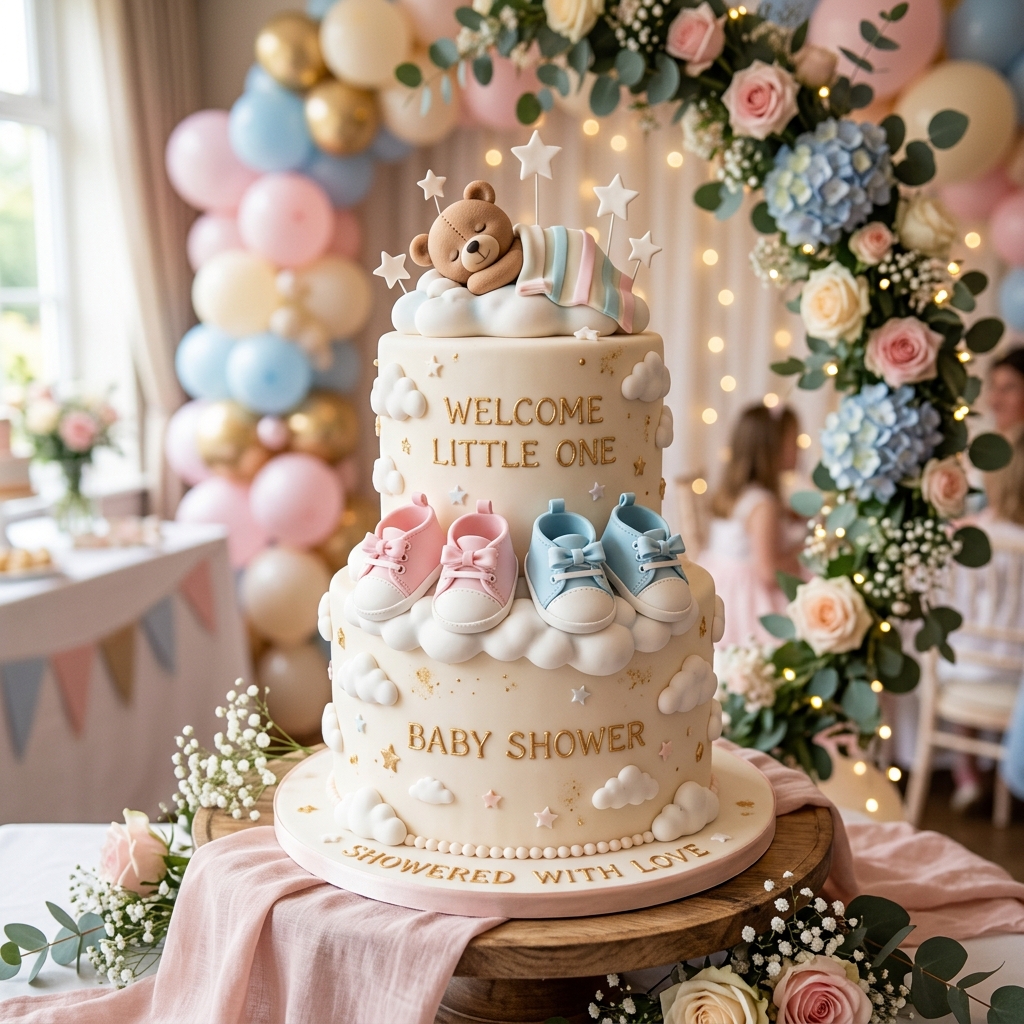 Baby shower pastası fikirleri